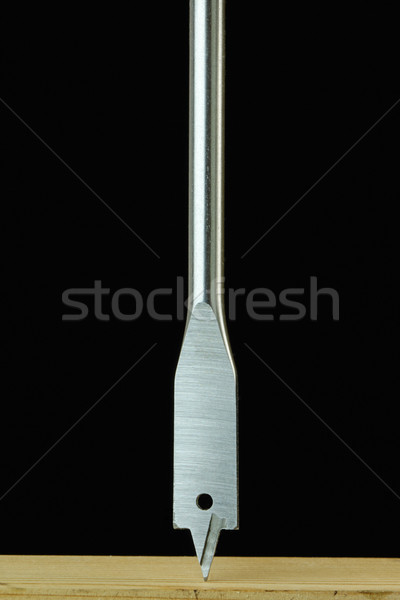 Perforación bit macro primer plano acero agujero Foto stock © rogerashford