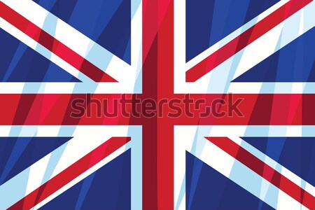 Großbritannien Vereinigtes Königreich Flagge Symbol britisch Jahrgang Stock foto © rogistok