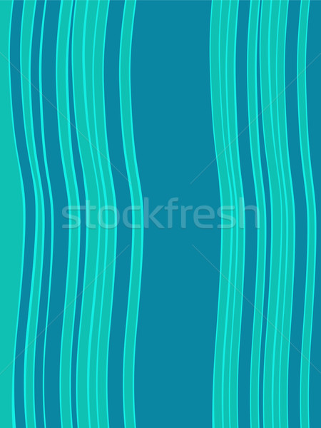 Albastru verde orizontala abstract val retro Imagine de stoc © rogistok