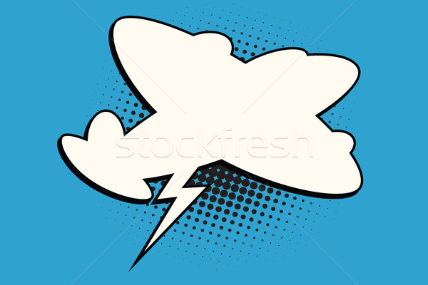 Płaszczyzny lotnictwo powietrza transportu komiks Bańka Zdjęcia stock © rogistok