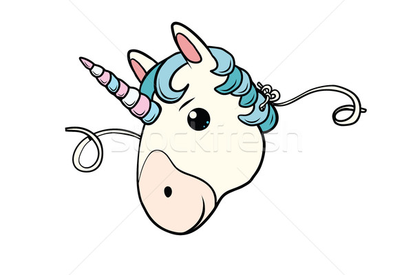 mask cute unicorn Stock photo © rogistok