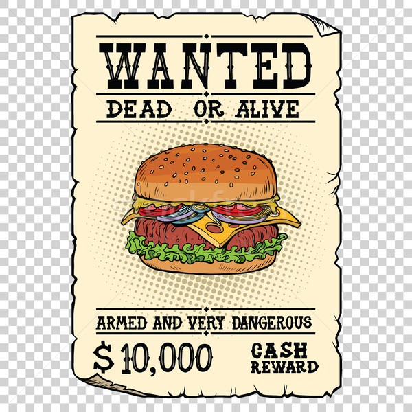 Burger fast-food morto vivo ilustração Foto stock © rogistok