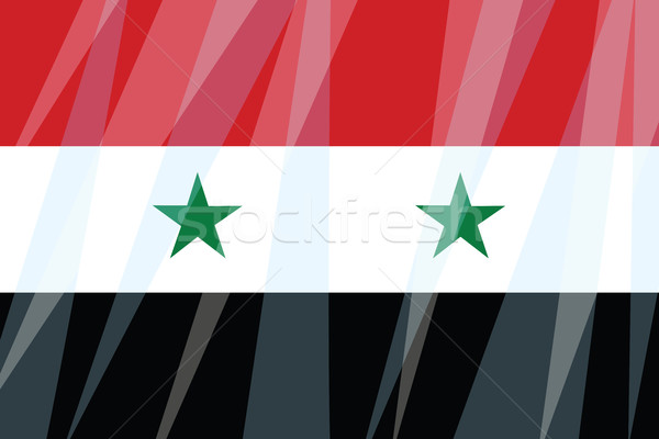 State flag of Syria Stock photo © rogistok