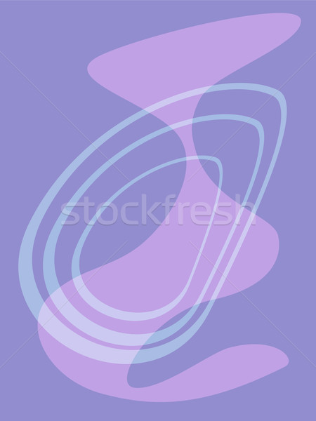 Viola abstract retro vettore spot stile Foto d'archivio © rogistok