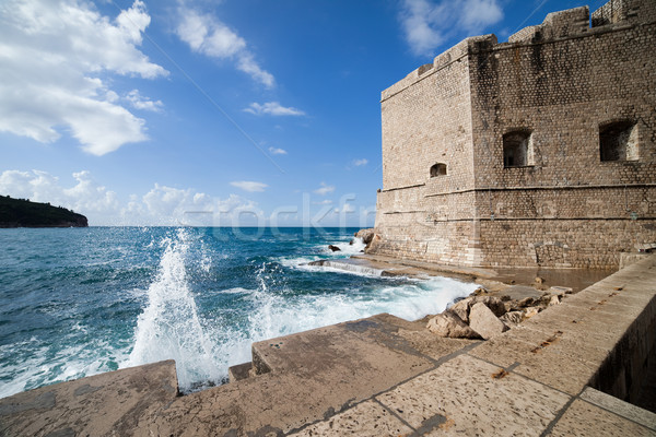 Dubrovnik starych miasta ściany średniowiecznej morza Zdjęcia stock © rognar