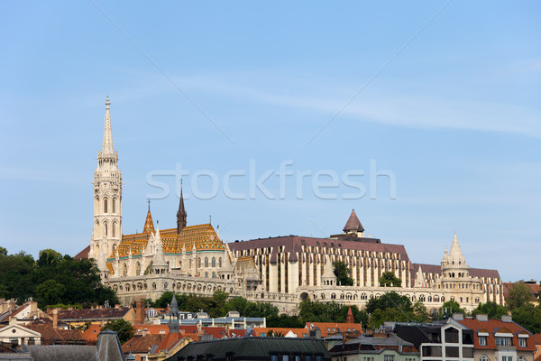 Budapest városkép templom bástya domb Magyarország Stock fotó © rognar