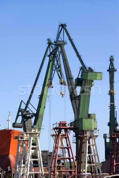 Shipyard Cranes Stock photo © rognar