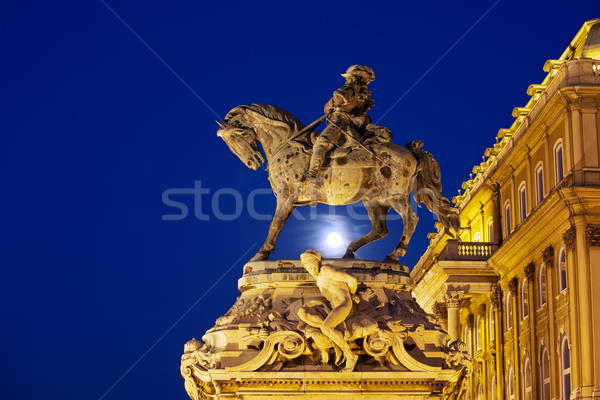 Prince Eugene of Savoy Statue at Night Stock photo © rognar
