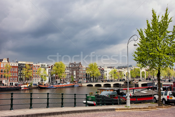 Cityscape of Amsterdam in the Netherlands Stock photo © rognar