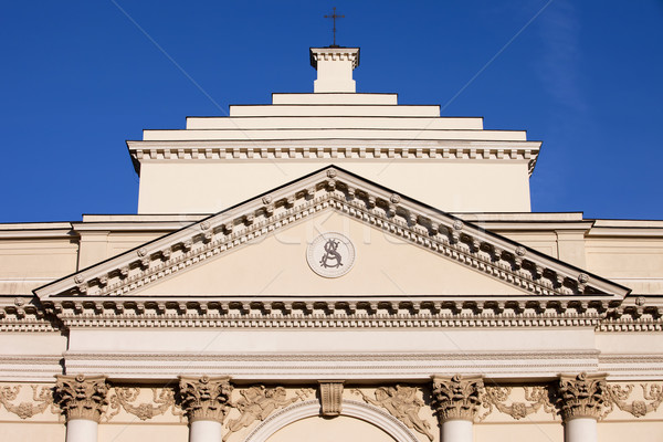 Kirche Warschau architektonisch Details 18 Jahrhundert Polen Stock foto © rognar