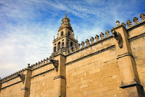 Wall and Tower of the Mezquita Stock photo © rognar