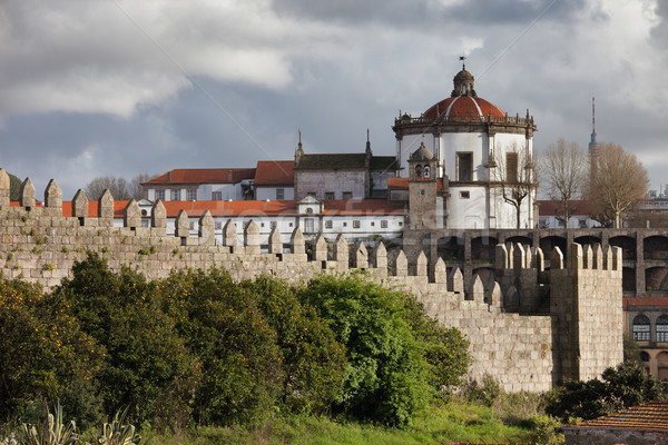 Muralhas Fernandinas and Serra do Pilar in Porto Stock photo © rognar