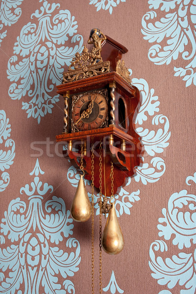 Antique Dutch Wall Clock Stock photo © rognar
