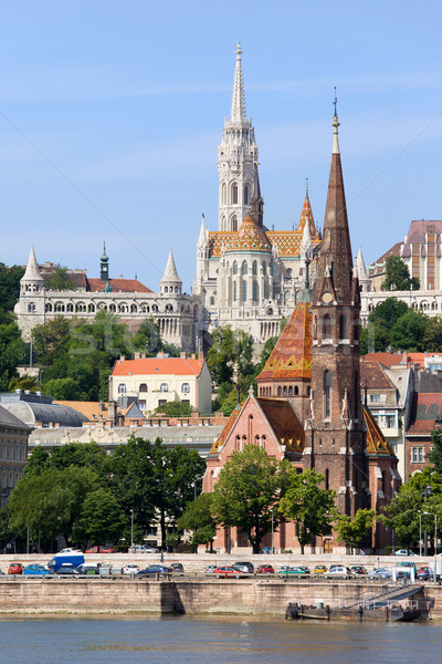 Churches of Budapest Stock photo © rognar