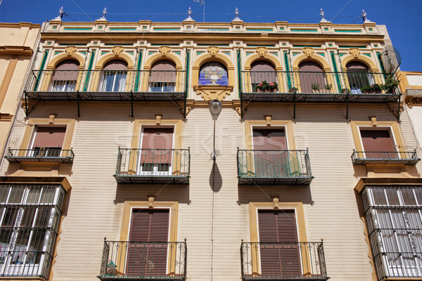 Traditional House in Seville Stock photo © rognar