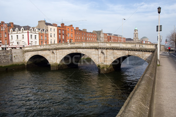 Ponte Dublino fiume città Irlanda acqua Foto d'archivio © rognar