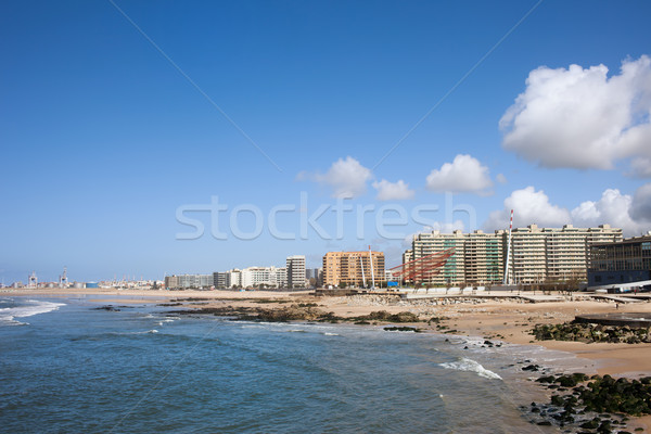 City of Matosinhos Skyline in Portugal Stock photo © rognar