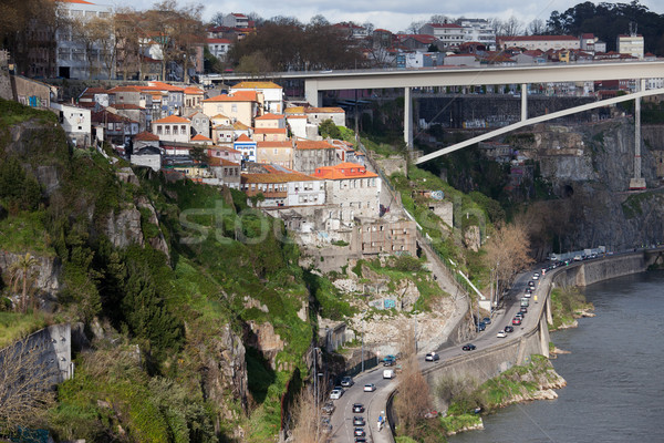 Ciudad Portugal pintoresco urbanas paisaje eiffel Foto stock © rognar