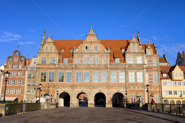 Green Gate in Gdansk Stock photo © rognar