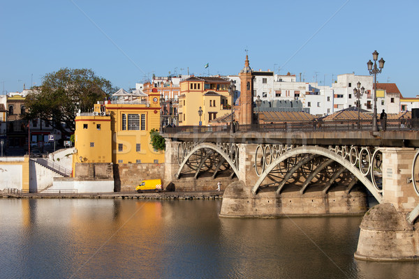 Triana Bridge in Seville Stock photo © rognar