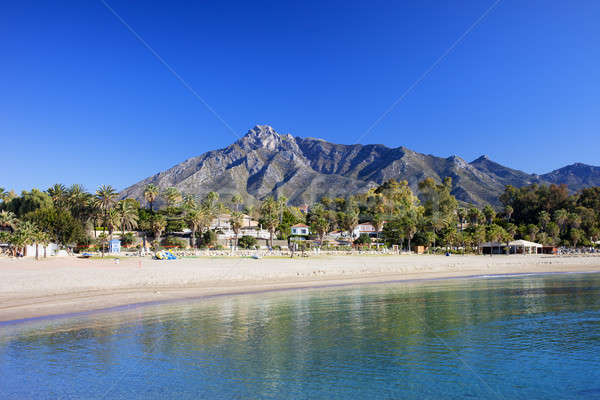 Marbella Beach on Costa del Sol Stock photo © rognar