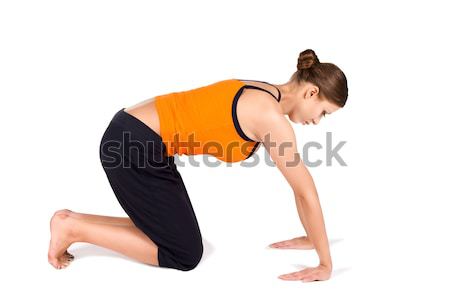 Woman doing Wrist Strengthening Exercise Stock photo © rognar