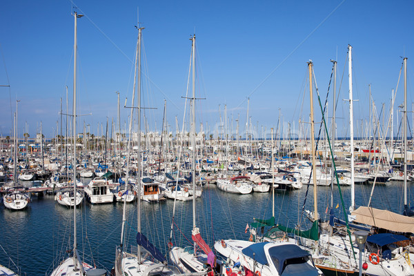 Port Olimpic Marina in Barcelona Stock photo © rognar