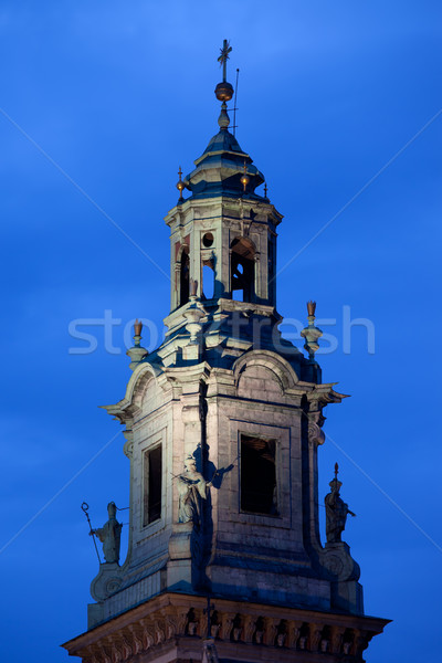 Clock Tower of the Wawel Cathedral in Krakow Stock photo © rognar