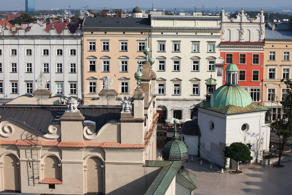 Foto d'archivio: Città · vecchia · case · cracovia · Polonia · città · centro