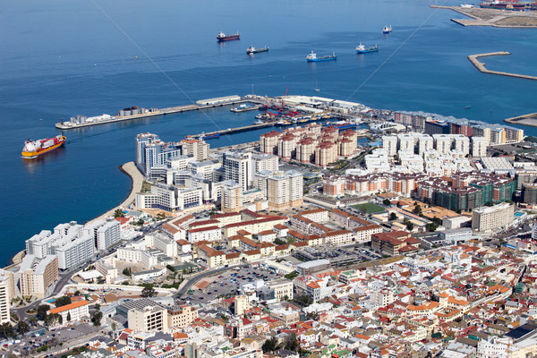 Gibraltar au-dessus urbaine paysages sud maison [[stock_photo]] © rognar