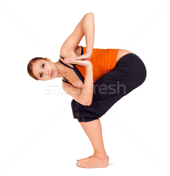 Stock photo: Woman Practicing Yoga Exercise