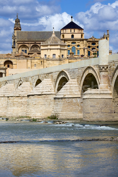 Mezquita and Roman Bridge in Cordoba Stock photo © rognar