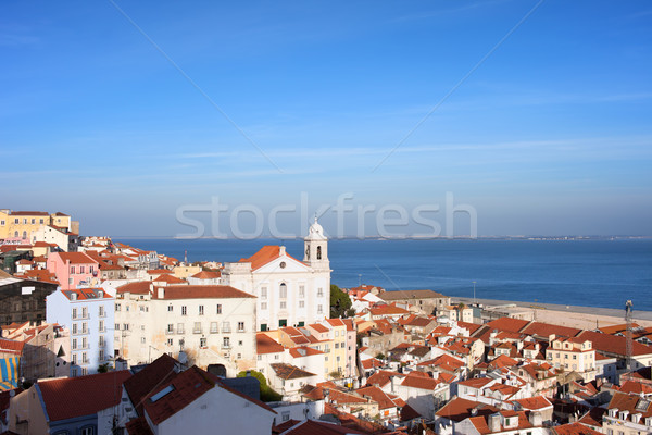 City of Lisbon from Above in Portugal Stock photo © rognar
