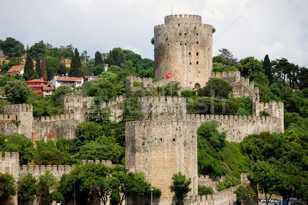 Burg Europa mittelalterlichen Wahrzeichen Türkei Wasser Stock foto © rognar