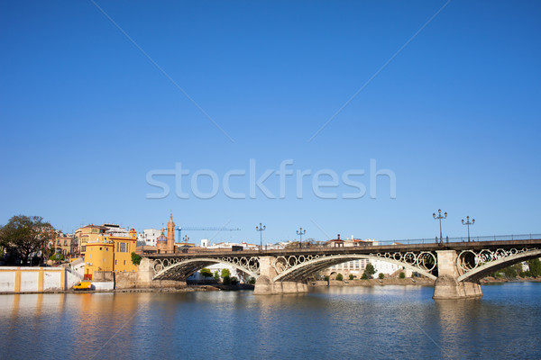 Triana Bridge in Seville Stock photo © rognar