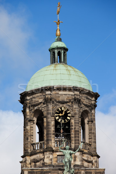 Tower of the Royal Palace in Amsterdam Stock photo © rognar