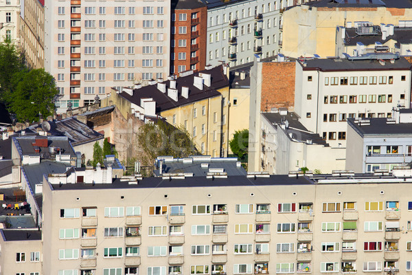 Blocks of Flats in Warsaw Stock photo © rognar