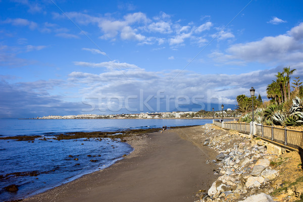 Beach on Costa del Sol in Spain Stock photo © rognar