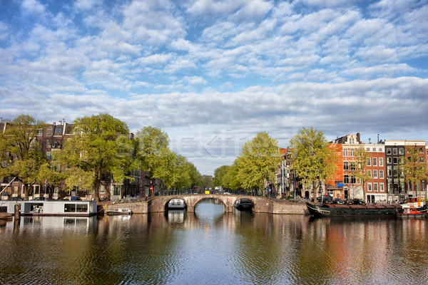 河 視圖 阿姆斯特丹 荷蘭 北 荷蘭 商業照片 © rognar