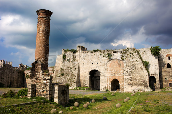 Kasteel istanbul architectuur ruines moskee Stockfoto © rognar