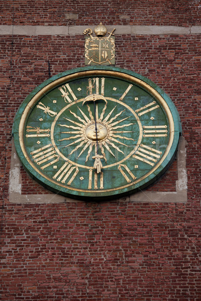 Clock on Wawel Cathedral Bell Tower in Krakow Stock photo © rognar