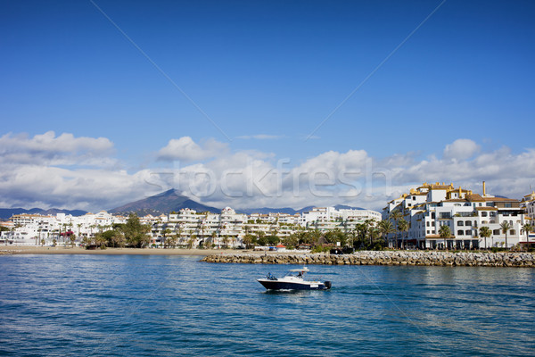 Puerto Banus Skyline in Spain Stock photo © rognar