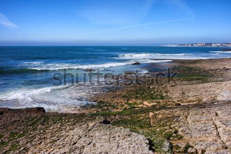 Atlantic Ocean Shore in Estoril Stock photo © rognar