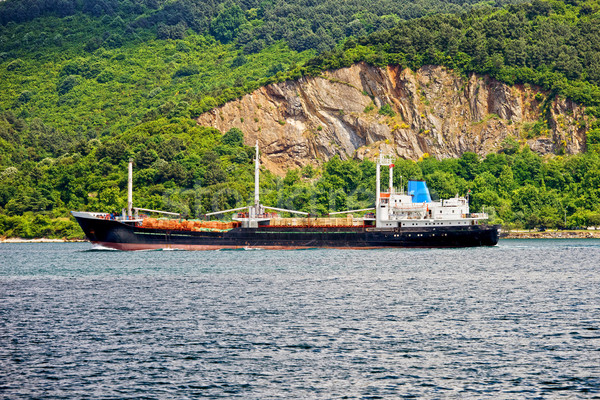 Cargo Ship on Bosporus Strait Stock photo © rognar