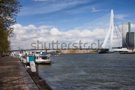 Foto stock: Puente · rotterdam · río · ciudad · centro · Países · Bajos