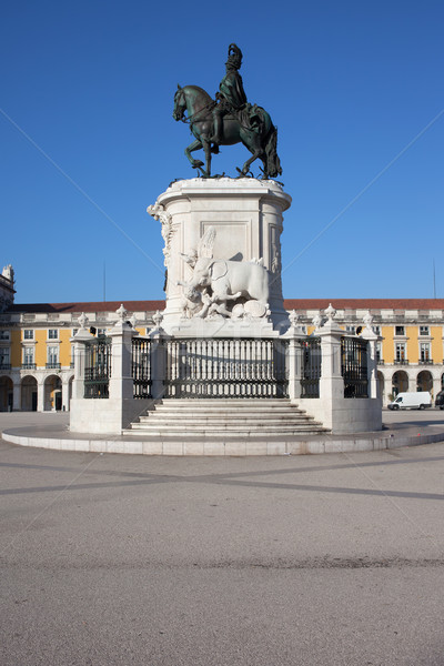 King Jose I Monument in Lisbon Stock photo © rognar