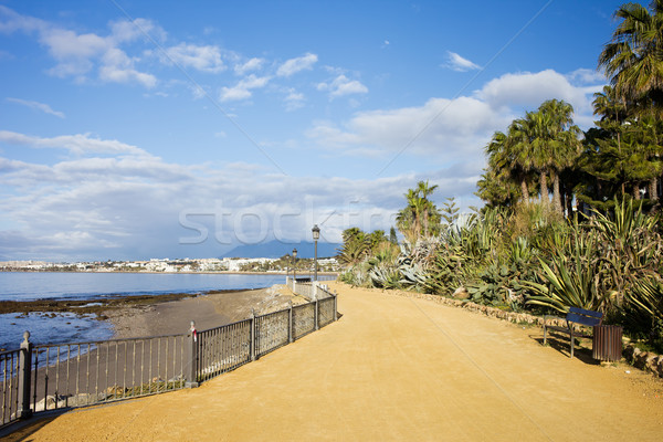 Promenada morze Śródziemne morza andaluzja region południowy Zdjęcia stock © rognar