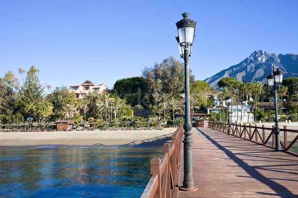 Molo resort miasta Hiszpania andaluzja Zdjęcia stock © rognar