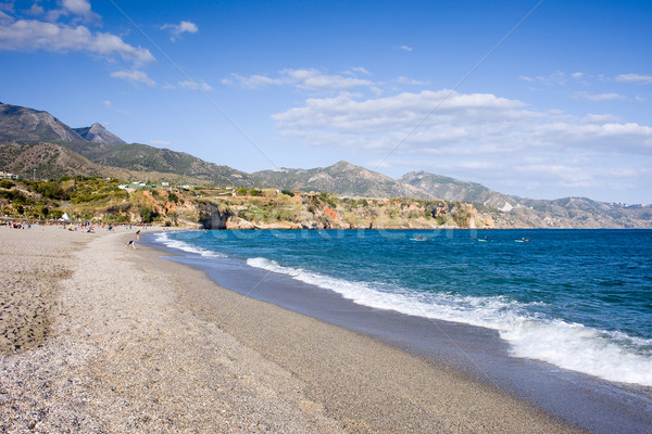 Spiaggia andalusia regione malaga cielo natura Foto d'archivio © rognar