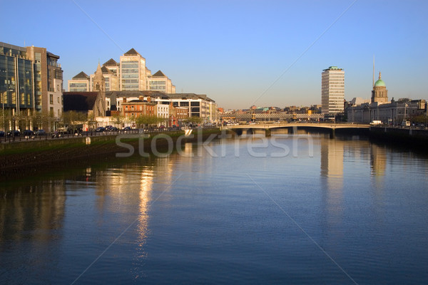 Dublino all'alba Irlanda business casa Foto d'archivio © rognar